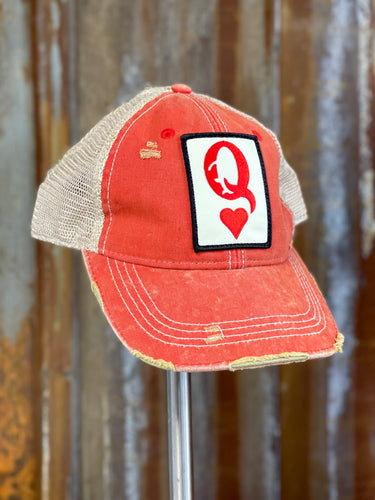 Queen of Hearts Hat Angry Minnow Vintage